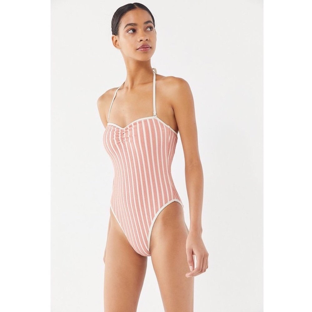 UO Out From Under Stacy Striped One-Piece Swimsuit